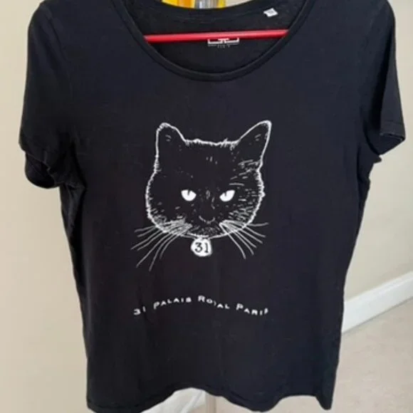 Parisian T shirt Cat commemorating Colette/her apt. - Picture 2 of 7